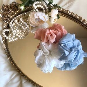 Pack of 3 Handmade Scrunchies, Hair Ties